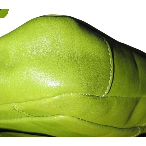 Coach 2012 Chelsea Green Smooth Leather Turn-lock Flap Adjustable Chain Handbag - Picture 12 of 15